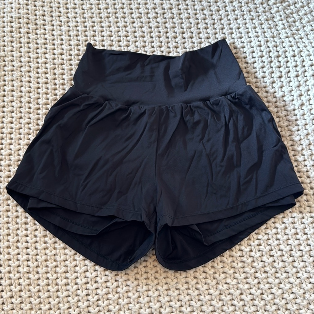 HALARA Black High Waist Athletic Shorts